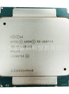 Intel Xeon E5-2697v3 LGA2011-3 14核28线 145W支持X99