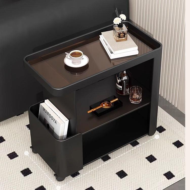 轻奢款创意QFH推客厅移动小铁现代家用车沙发简约茶艺几置物架床