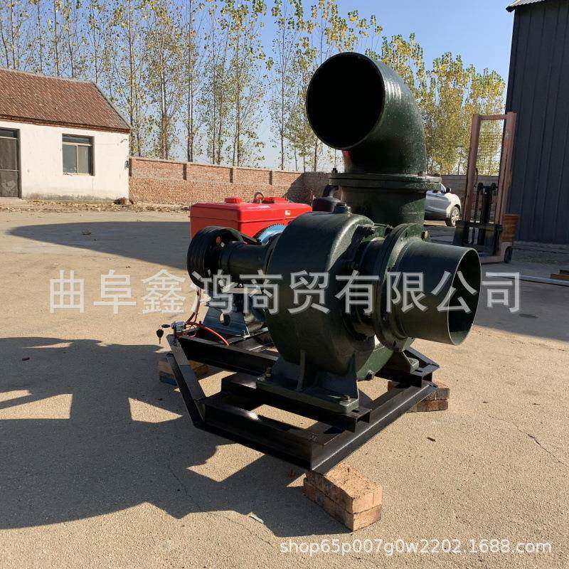 自推带抽发电机柴油抽水泵柴油手水泵3ZNY0马力柴油机12寸蜗壳泵