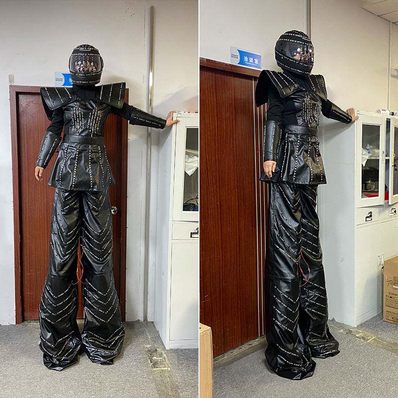 机器人酒吧夜店女款高跷服 LED发光服表演道具服节目演出服饰