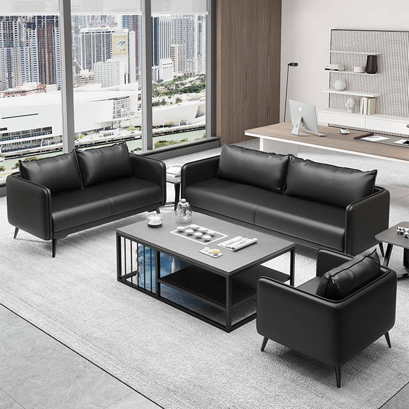 办公室沙发茶几组合贵宾接待室休息区现代酒店大厅休闲沙发组合