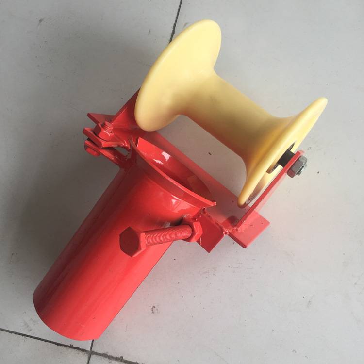 尼龙管口放线滑车120MM直径孔口滑轮管口转角地缆滑子