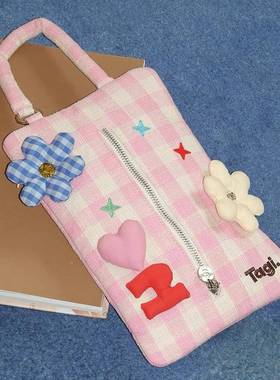 Tgi.《i》漂浮鼓花鼓心园可爱a爱钻石纸巾包便携车载布艺抽纸001