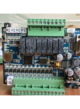 PLC工控板国产20点单板式JK2N-20MRT-4AD2DA带透明壳