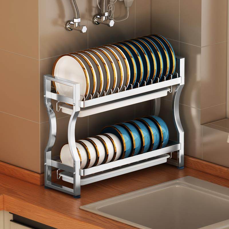 不锈钢厨房水槽边小型沥水架窄放碗碟碗筷收纳盒小尺寸碗盘置物架,厨房/烹饪用具,抹布架/厨房清洁收纳架,淘宝优惠券,粉丝福利购,淘宝优惠卷