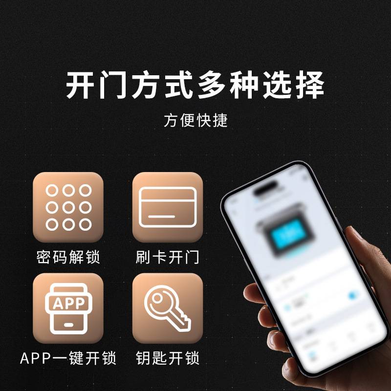 智能分体锁高端酒店磁卡锁通通锁APP木门指纹锁公寓民宿密码锁