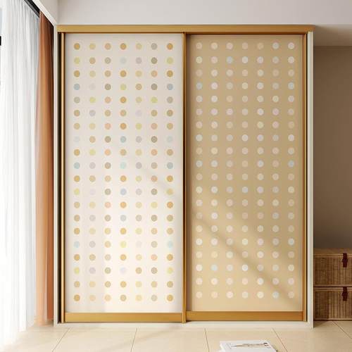 玻璃门推拉门贴纸卧室衣柜装饰柜子柜门移门改造翻新贴膜自粘贴画