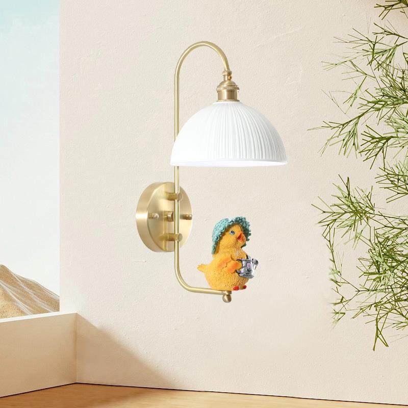 卧室床头壁灯北欧日式设计师彩色民宿客厅书房灯陶瓷全铜墙壁灯具,电子元器件市场,其它元器件,淘宝优惠券,粉丝福利购,淘宝优惠卷