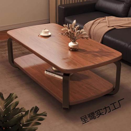 茶几客厅家用小户型新款办公室茶桌现代简约出租屋双层小桌子