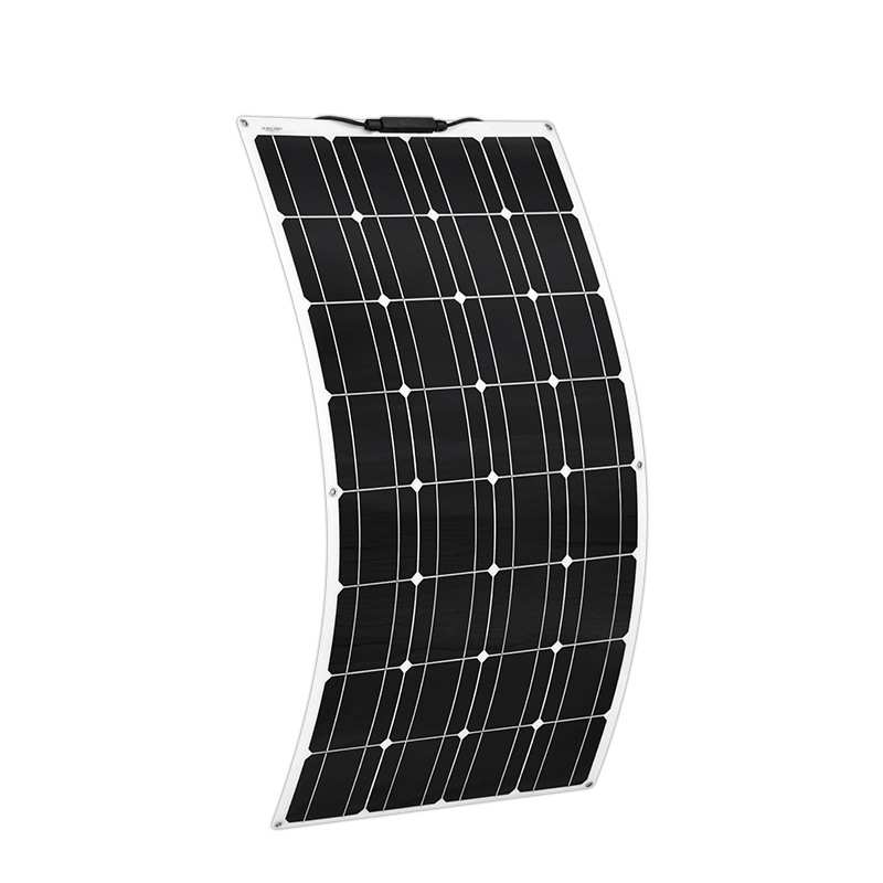 厂家直销太阳能板 柔性100W18V超薄可弯曲房车游艇移动12电源充电