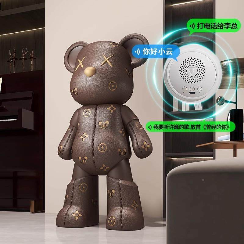 礼皮革纹暴力熊厅摆件客电视柜沙发大型落软装饰品乔迁新33856060