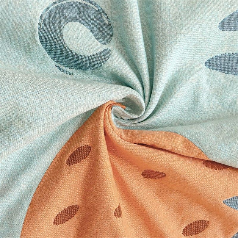 2024新款全棉纱布枕头巾夏x季冰丝可固定枕巾纯棉一对装防滑不脱