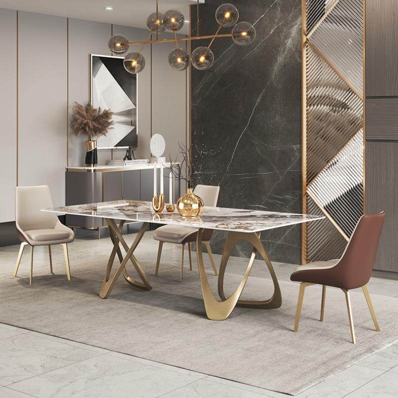 家用创意异型奢岩板餐桌桌椅组合意式轻餐现代端简约高设计长方形,商业/办公家具,餐桌椅系列,淘宝优惠券,粉丝福利购,淘宝优惠卷