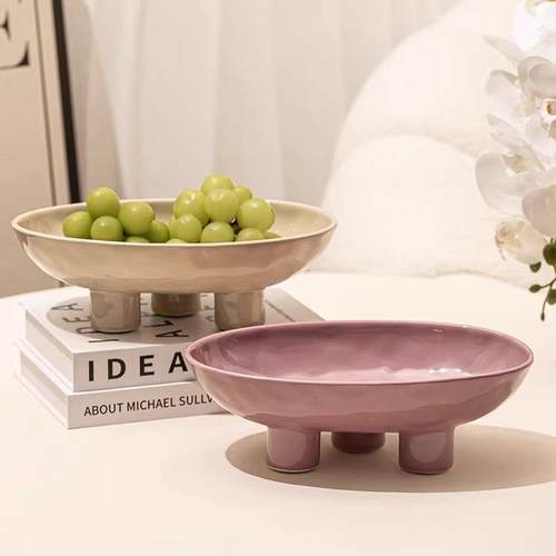 水法式果盘乔轻奢高档迁新居果盘家用客茶几果篮无品牌/零食摆放