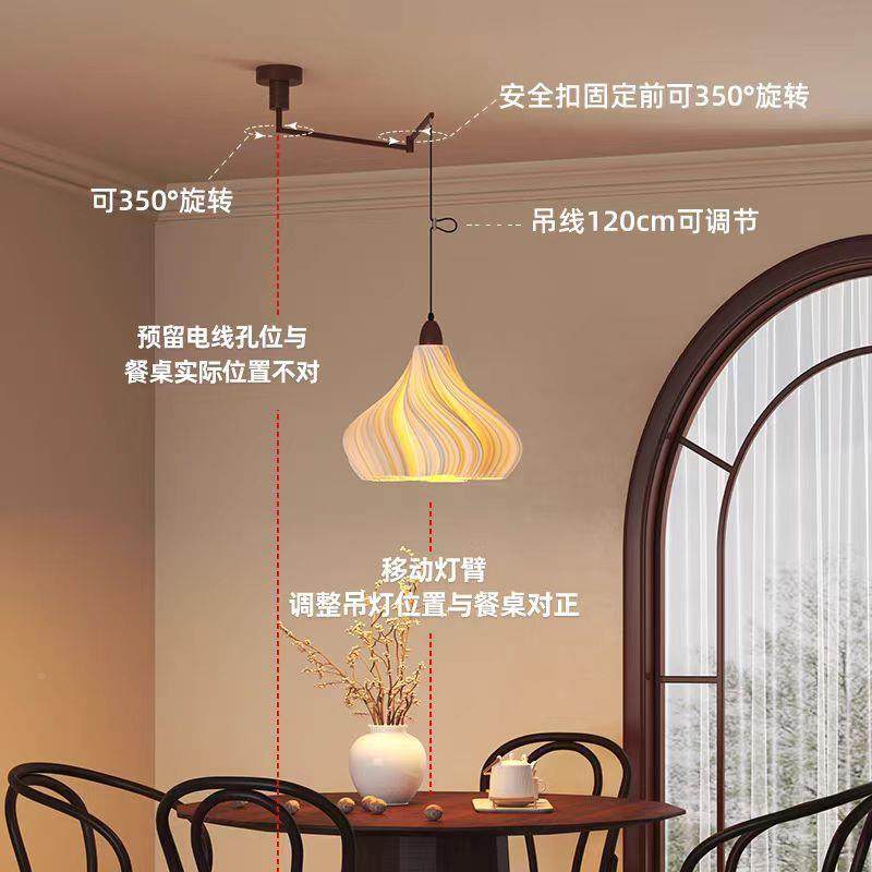 法式中古风可位摇臂造吊餐厅灯新款549创意裙摆艺术型灯家用氛围,家装灯饰光源,智能吊灯,淘宝优惠券,粉丝福利购,淘宝优惠卷