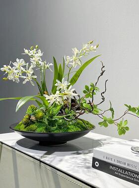 仿真兰花艺盆景茶室茶几