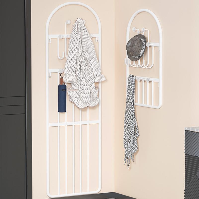 后衣架落地墙挂上卧室壁神器门衣帽架置物挂架床边靠LYS墙门口入