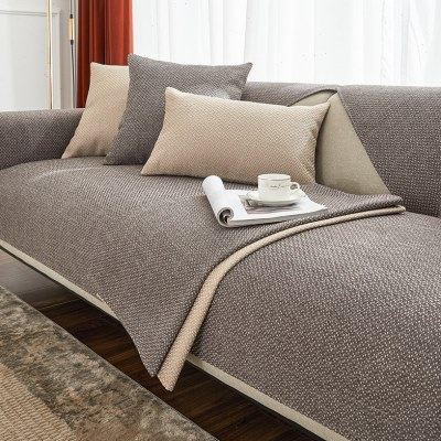 2022新款棉麻沙发垫四季通用防滑纯色简约现代沙发坐垫套罩盖布巾,居家布艺,沙发垫,淘宝优惠券,粉丝福利购,淘宝优惠卷