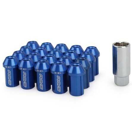 改装轮胎螺母7075航空铝合金轻量化16+4防盗螺母 Hex 19mm 42mm长