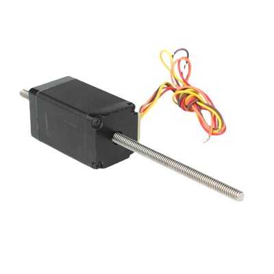 42贯通式梯形丝杆电机NEMA17可调转速步进电机