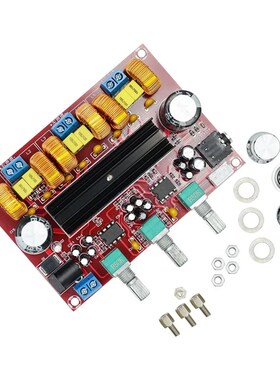 XH-M139 2.1声道数字功放板 12V-24V宽电压 TPA3116D2 2*50W+100W