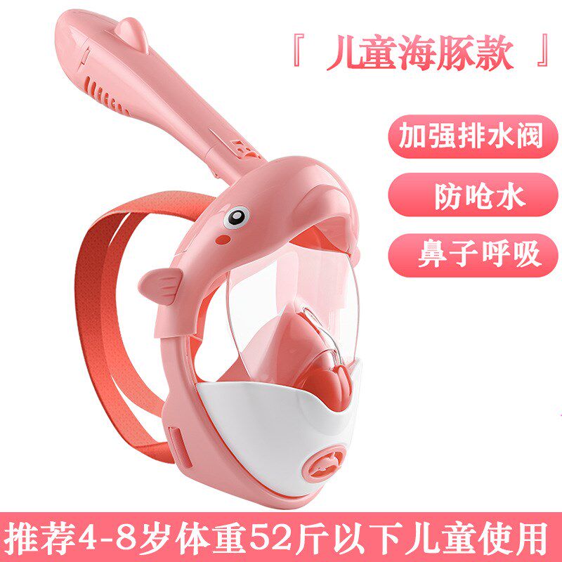 双管浮潜三宝潜水面罩全干式浮潜装备潜水镜潜水装备成人儿童防雾
