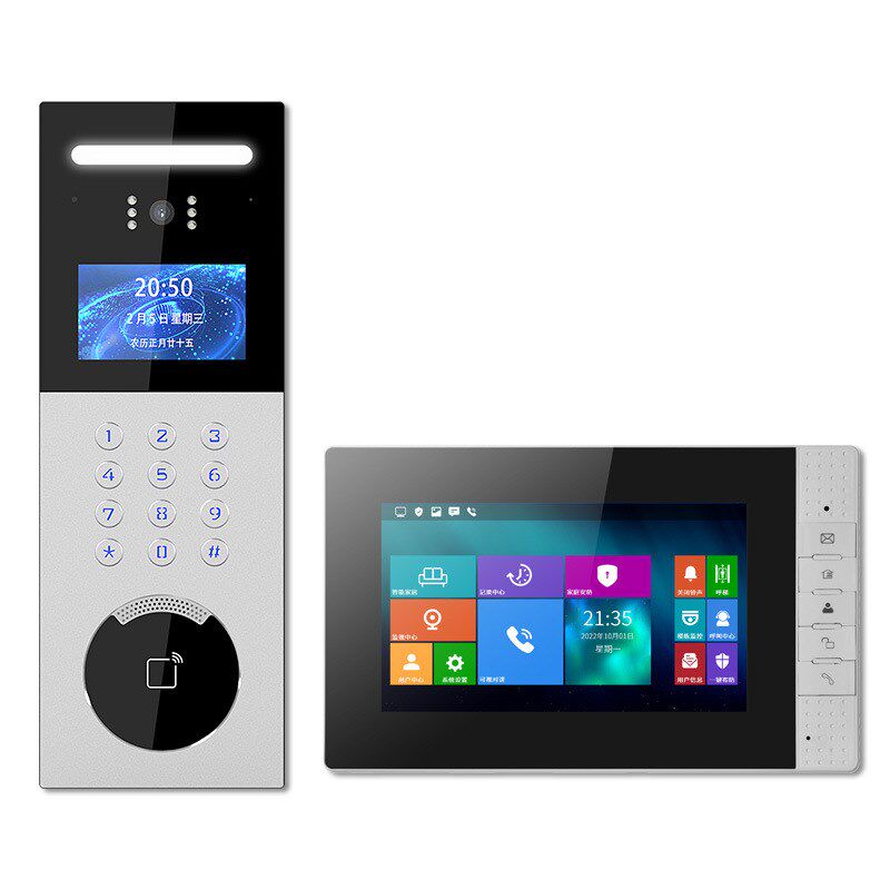 可视楼宇对讲门禁系统套装门铃单元门楼小区监控智能安防对讲系统