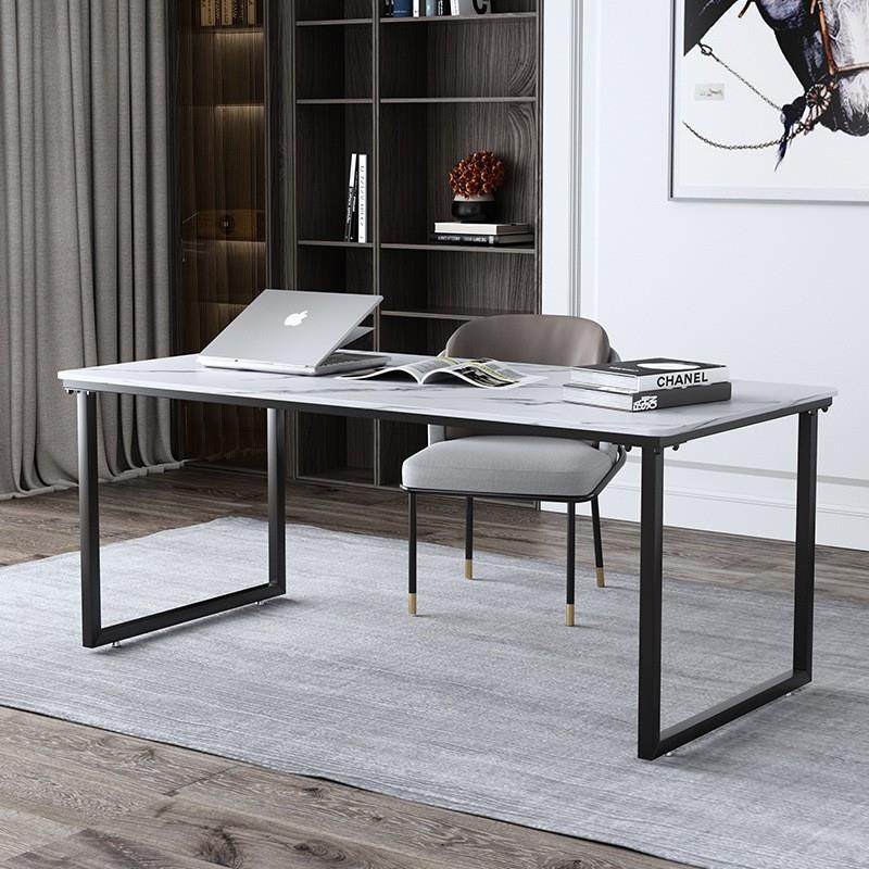 北欧岩板电脑桌卧室家用书房书法桌轻奢极简书桌现代简约办公桌子