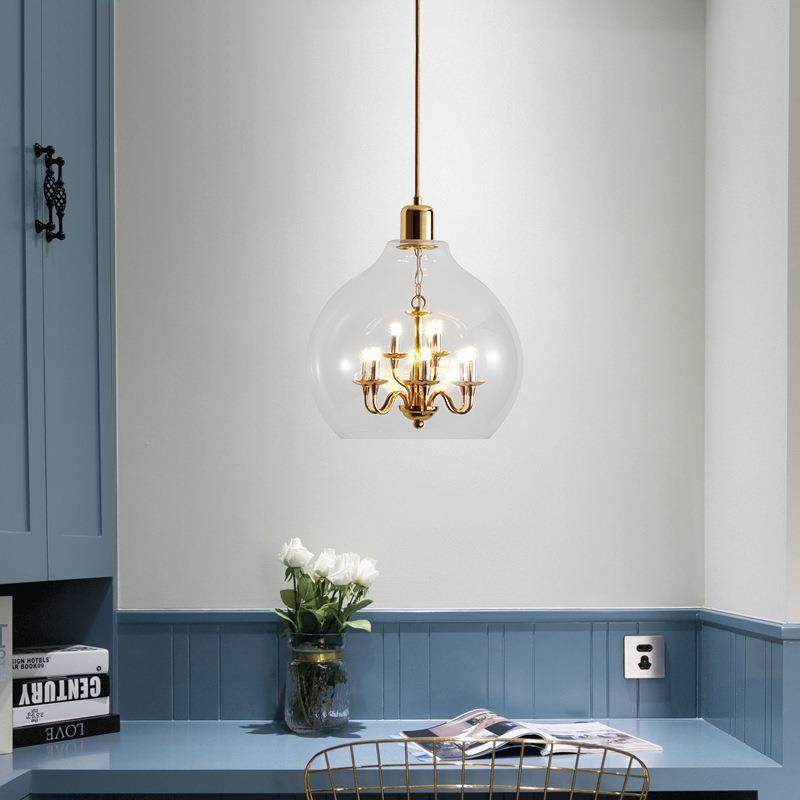 现代简约个性创意客厅卧室床头餐桌书房样板间复古小烛台玻璃吊灯,电子元器件市场,其它元器件,淘宝优惠券,粉丝福利购,淘宝优惠卷