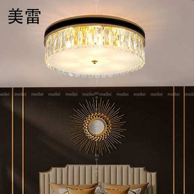 轻奢卧室吸顶灯水晶灯简约现代小客厅灯led创意个性高档房间灯具