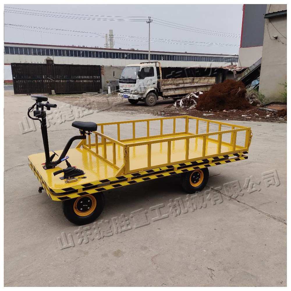 工厂车间平板运输车 狭窄场所小型工具车 电动座驾式四轮搬运车