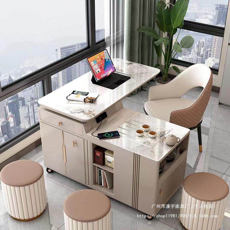 现代移动茶台家用小茶车轻奢现代岩板简约功夫泡茶旋转阳台茶桌椅,玩具/童车/益智/积木/模型,毛绒/玩偶/公仔/布艺类玩具,淘宝优惠券,粉丝福利购,淘宝优惠卷