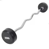 供应固定小杠铃杠直杆曲杆家用商用健身房器材固定包胶杠铃