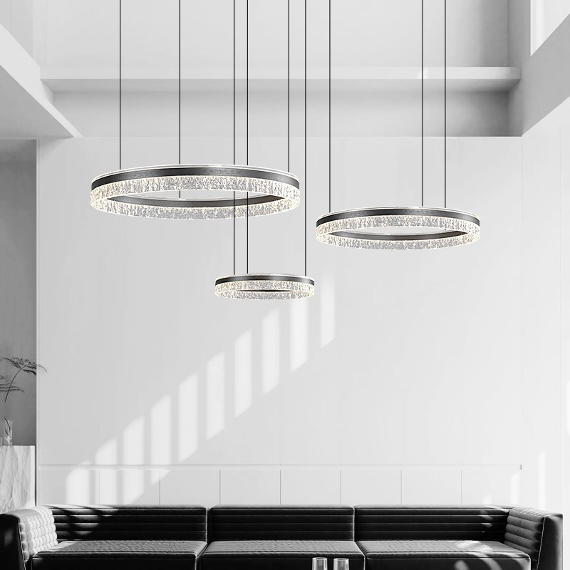 意式极简b客厅吊灯2025新款高端后现代简约大气别墅大厅主灯餐厅