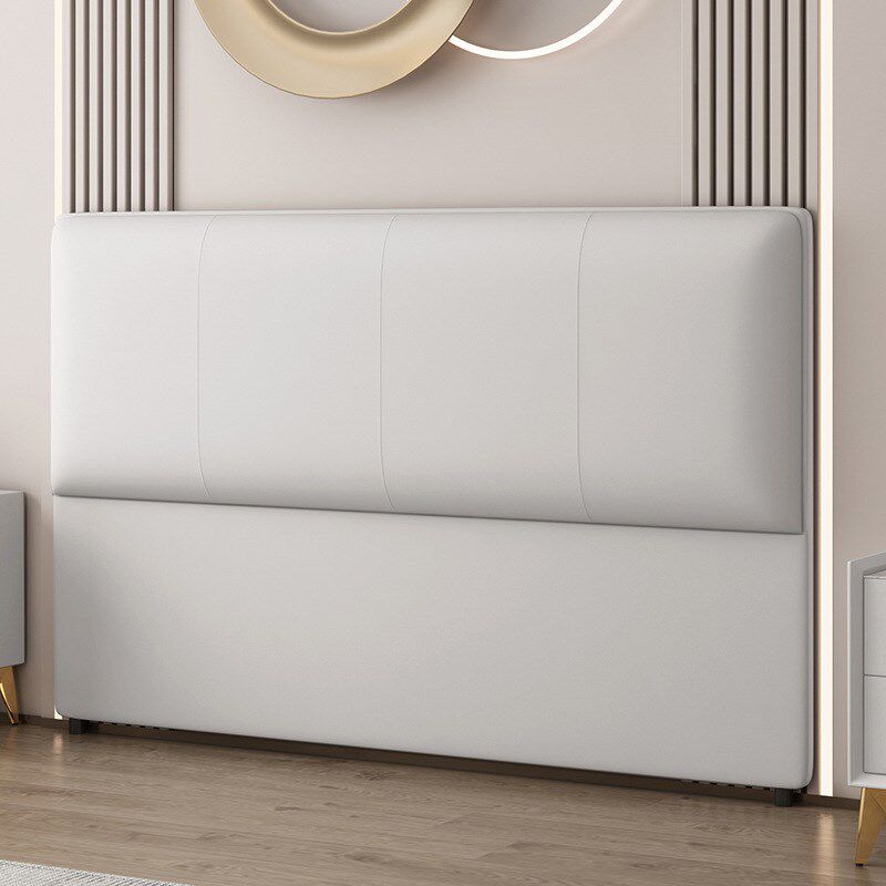 简约现代实木落地整装床头板科技布轻奢靠背板可新品新款床头软包