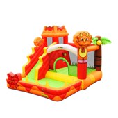 跳迪火山充气城堡家用小型儿童蹦床室内滑滑梯幼儿园跳床淘气城堡