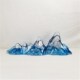 酒店玄关创意摆件透明树脂雕塑冰山拉丝灰透摆件