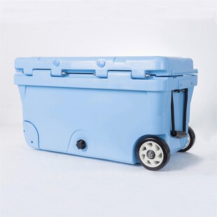户外野营50QT带轮冷暖两用保温箱带车载冷藏保温箱海钓冷藏保温箱