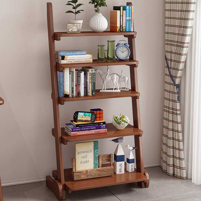 书房北欧实木书架创意多层花架简约落地靠墙梯形置物架原木展示架,电子元器件市场,其它元器件,淘宝优惠券,粉丝福利购,淘宝优惠卷