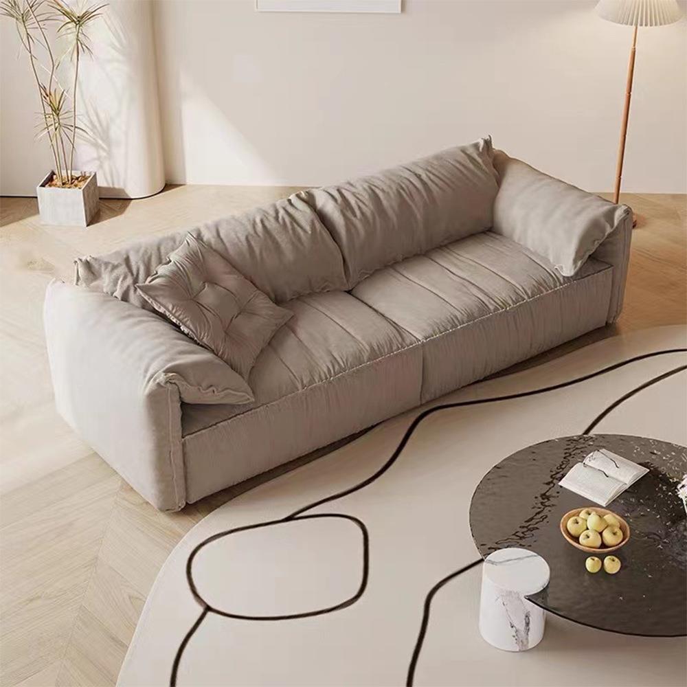 意式极简奶油风布艺沙发baxter大象耳朵客厅简约现代科技布沙发