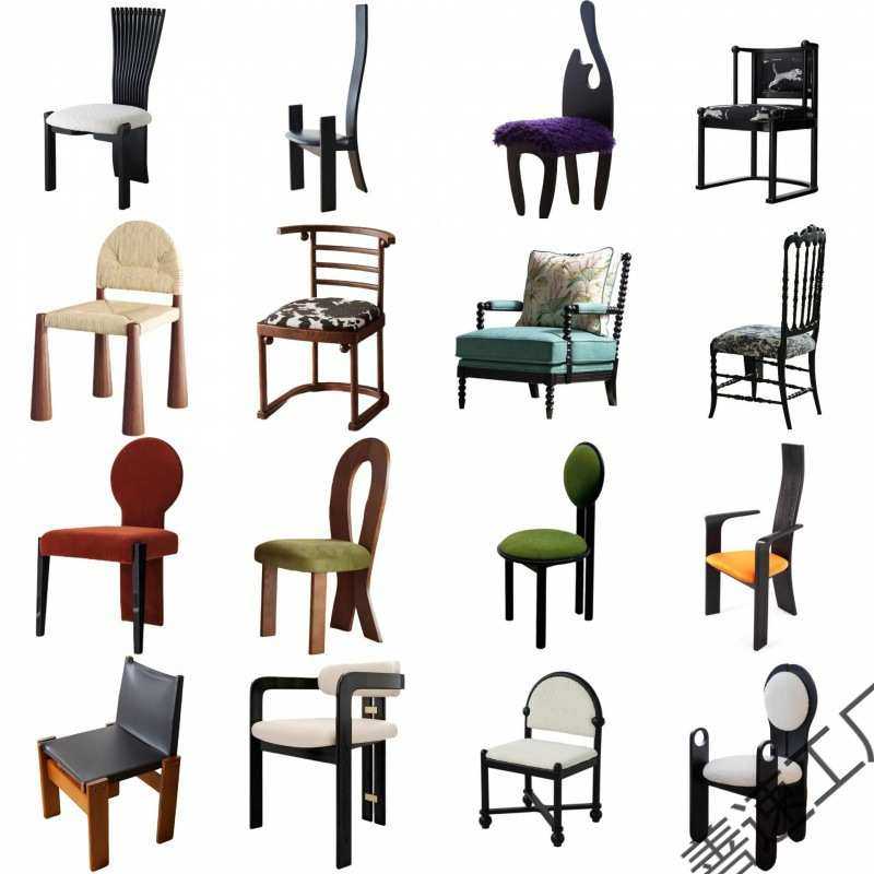 中古风餐桌椅子法式复古实木餐椅诧寂风家用设计师高颜值靠背凳子