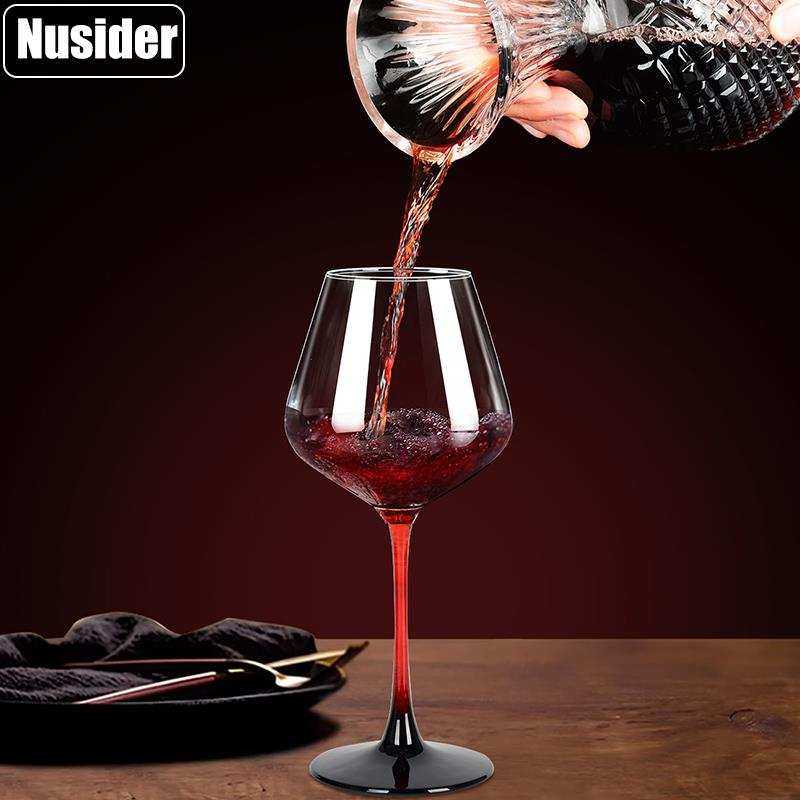 水晶旋涡红酒醒酒器套装家用红酒杯分酒壶旋转酒具感轻奢