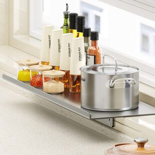 304不锈钢厨房窗台磁吸延伸板置物架 免打孔台面窗户加宽延长神器