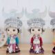 广西贵州云南少数民族苗族特色饰品摆件送礼木偶娃娃纯手工艺品