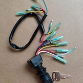 航凯亚岛2冲30 40马力船外机舷外机马达船用配件前操控制盒锁