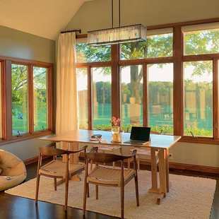 法国白橡木大板桌自然边原木实木餐桌北欧日式饭桌家用