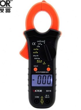 胜利VC6018数字钳形表 VC6017掌上型电流表 万用表 多功能电容表