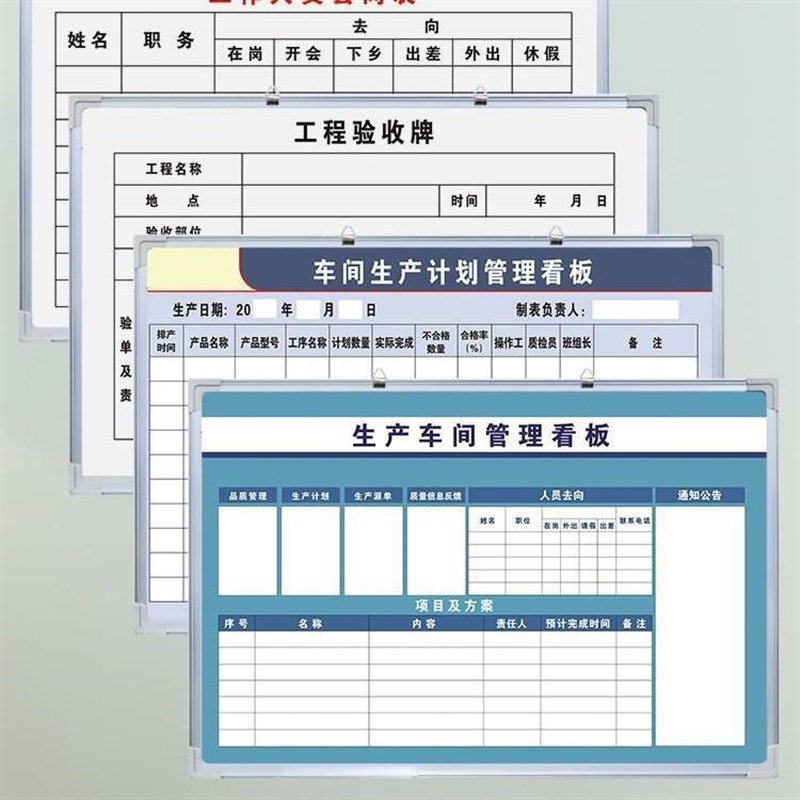 生产车间管理看板荣誉管理业绩写字板任务看板留言书写Z看板墙考