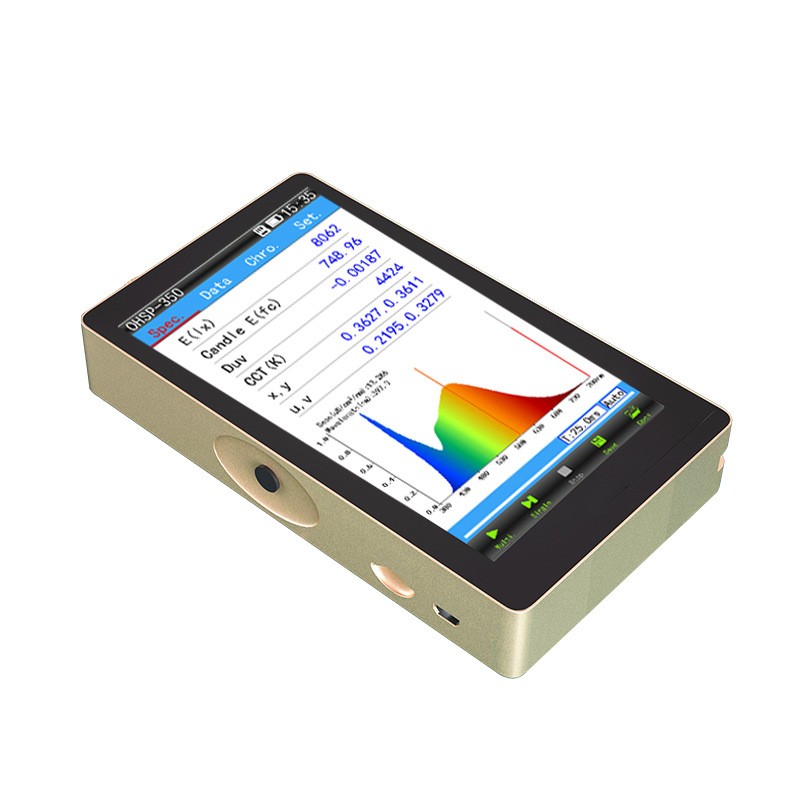 手持式光谱照度计色温色坐标显色指数测试仪OHSP350