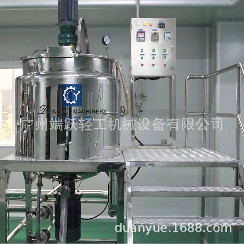 现货加热均质搅拌锅洗发水洗衣液搅拌锅液洗均质锅化妆品设备
